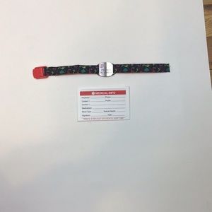 MEDICAL ALERT PEANUT ALLERGY DINOSAUR BRACELET